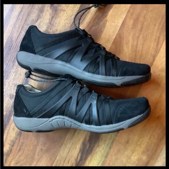 Dansko Size 41W(10.5-11) Henriette black leather/ nylon shoes - Picture 6 of 11